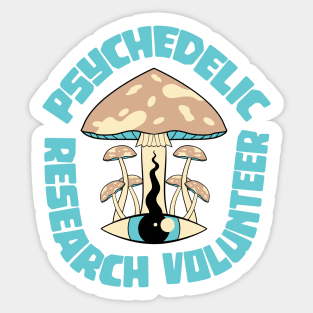 Psychedelic Research Volunteer Sticker